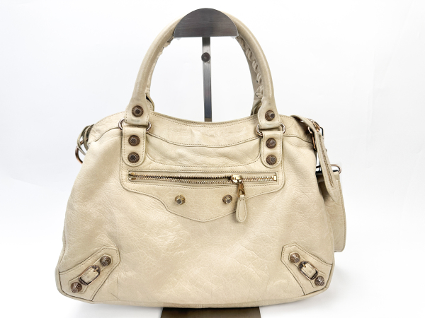 Balenciaga Balenciaga Classic City Bag Beige Leather
