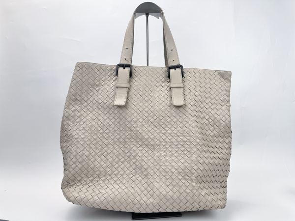 Bottega Veneta Bottega Veneta Intrecciato Leather Large Tote Bag Beige