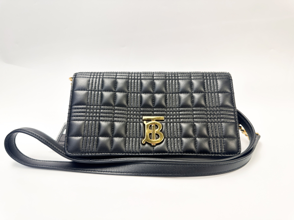 Burberry Burberry Lola Quilted Leather Shoulder Bag Black