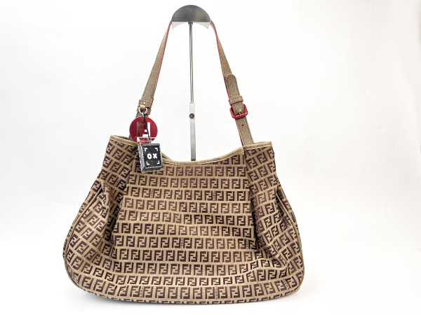 Fendi Fendi Zucca Canvas Shoulder Bag
