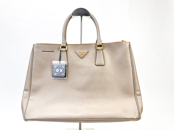 Prada Prada Saffiano Leather Tote Bag Greige