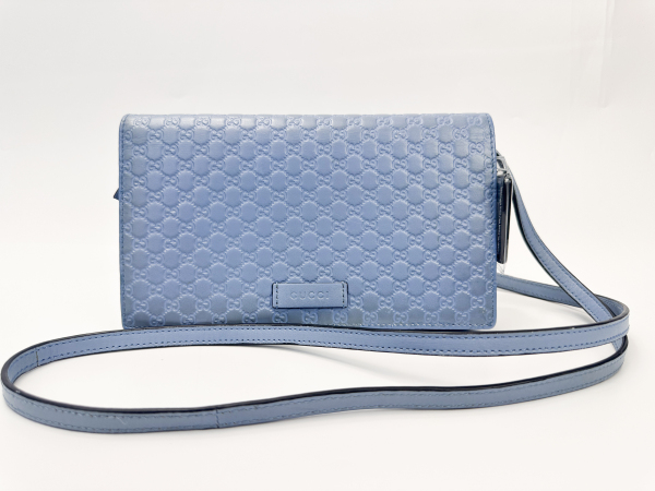 Gucci Gucci Guccissima Leather WOC Light Blue