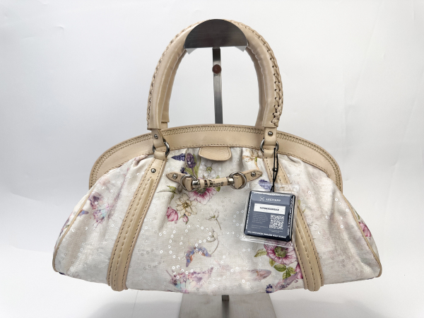 Dior Dior Floral Sequin Embroidered Gaucho Bag