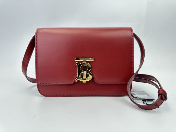 Burberry Burberry TB Shoulder Bag Leather Medium Red